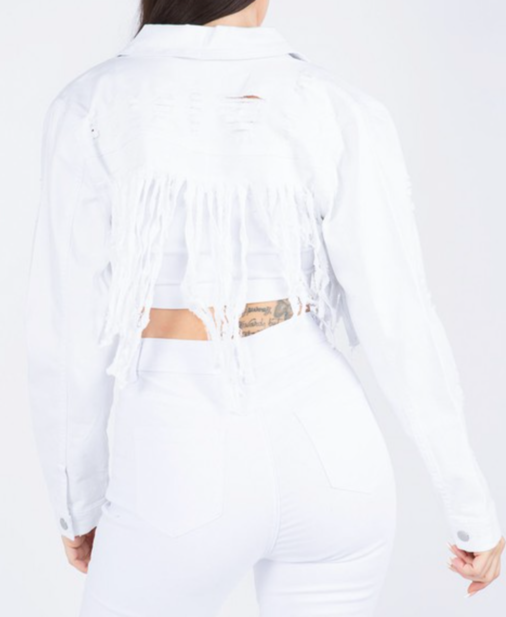 jackets button blanco