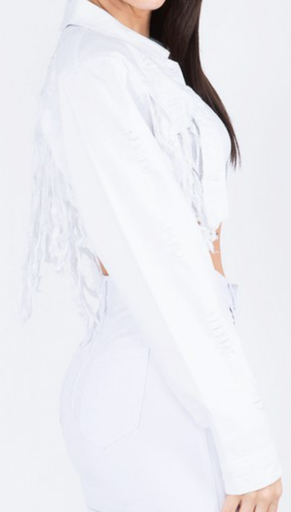 jackets button blanco