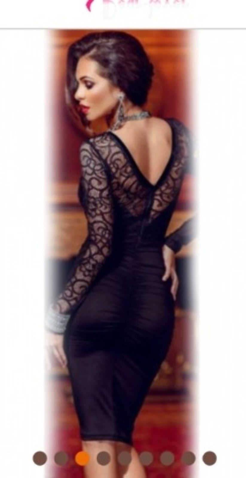 dress occasional in black elegant for out