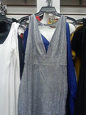 Dress GLITTER METALLIC MERMAID MAXI DRESS DEEP V NECK