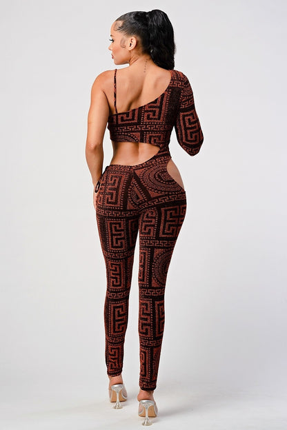 Shoulder out jumpsuit TWO COLORS CHOOSE YOURS