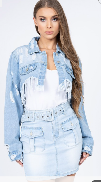 Light blue jeans jackets