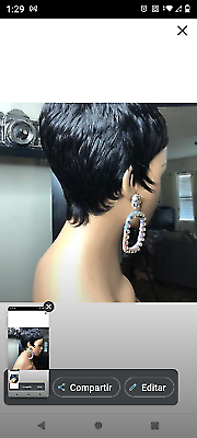 wig short black