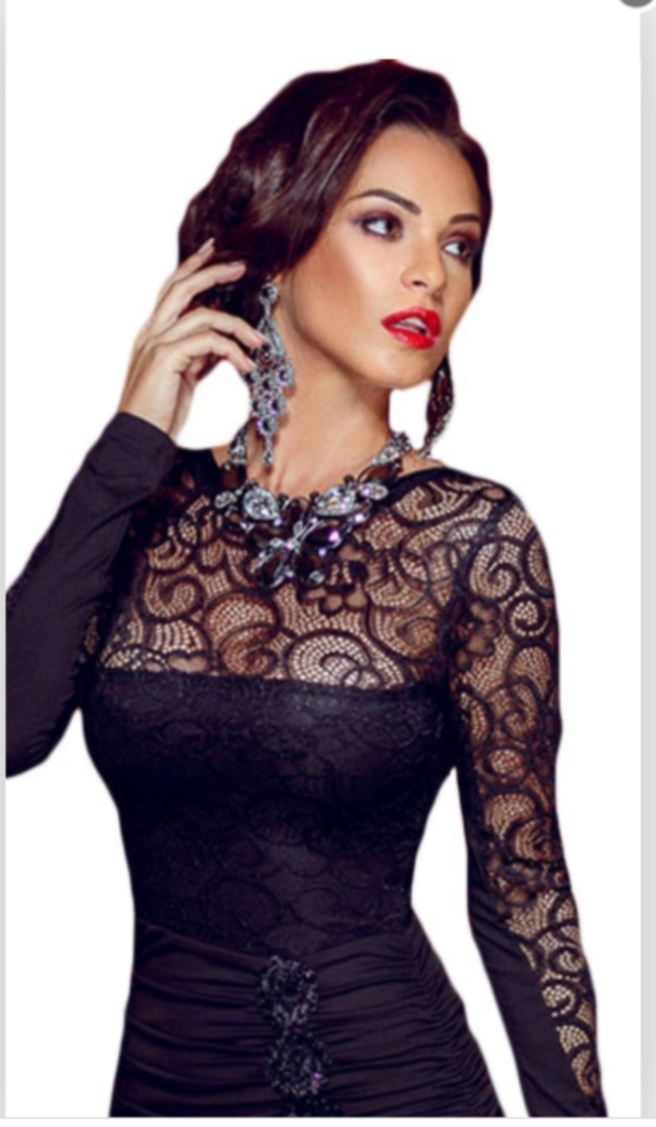 dress occasional in black elegant for out