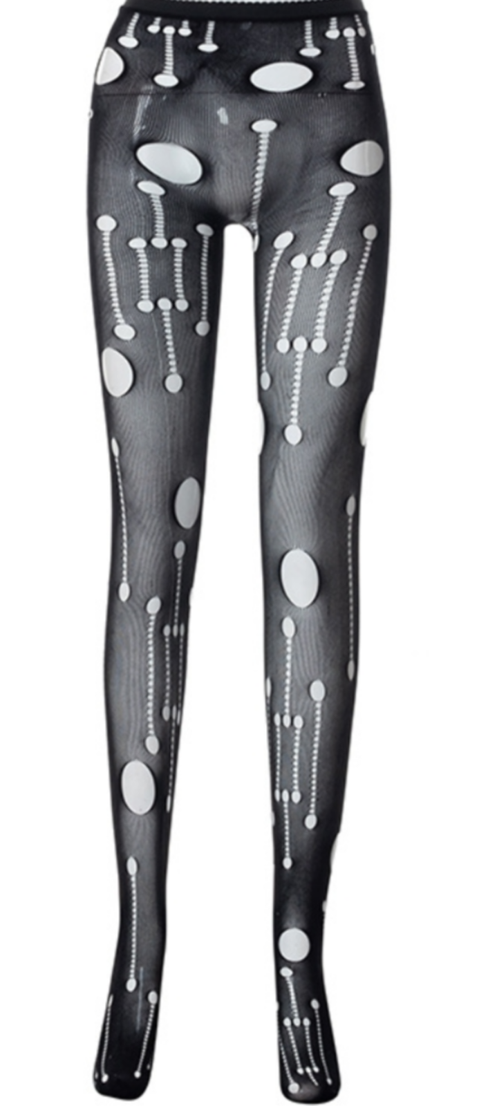 Designed and ripped hip hop pantyhose