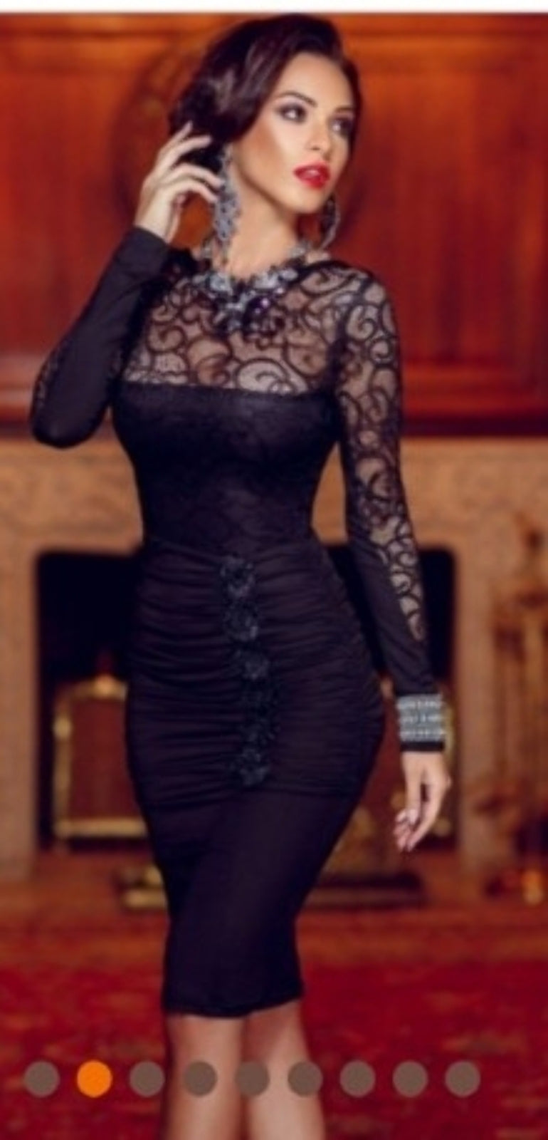dress occasional in black elegant for out