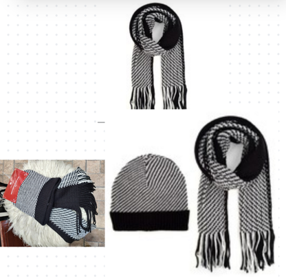 Winter hat and scarf set
