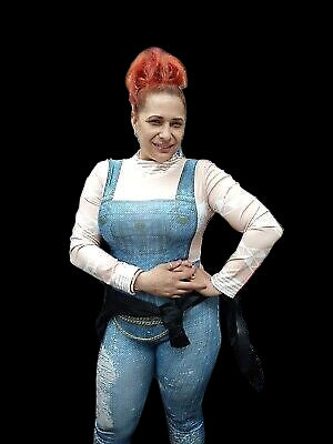 jumpsuit style fabric with spandex jean color