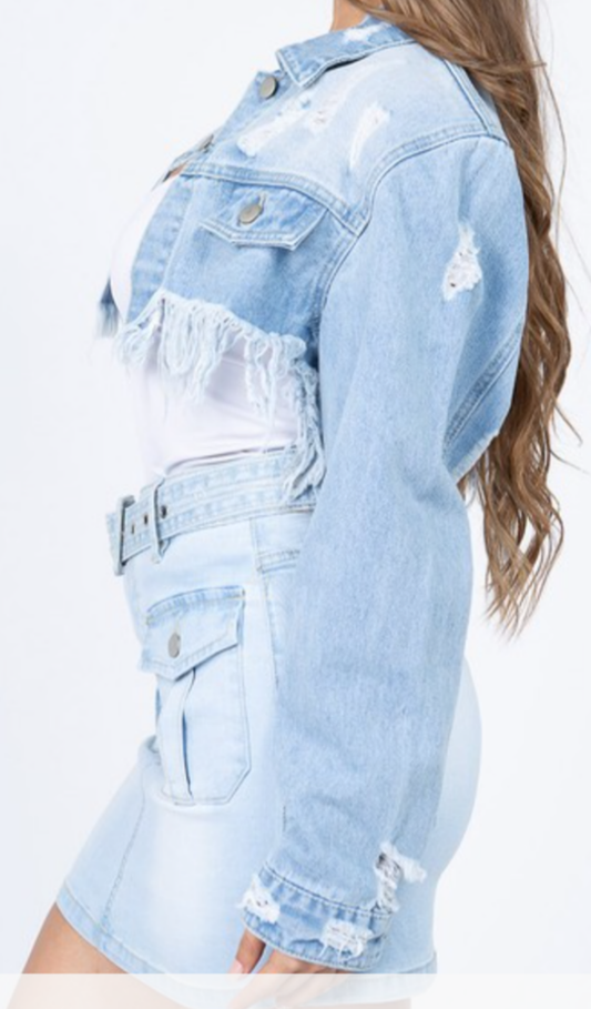 Light blue jeans jackets