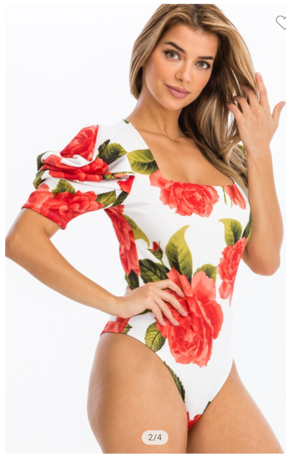 Elegant blouse and red with flour