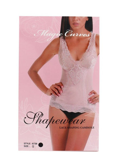Camis Magic Curves lace shaping bodysuit. Comes in a package. Ola moldeadora de encaje de Magic Curves. Viene en paquete