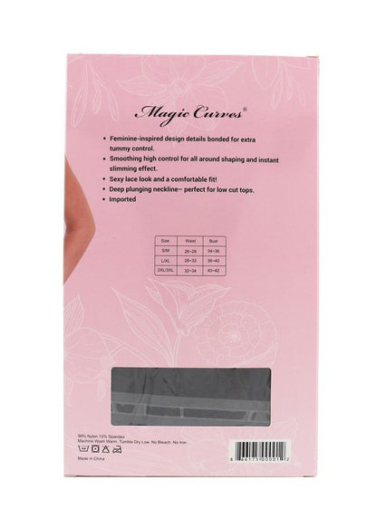 Camis Magic Curves lace shaping bodysuit. Comes in a package. Ola moldeadora de encaje de Magic Curves. Viene en paquete