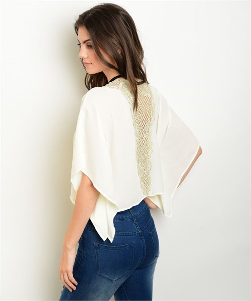 Blusas Blanco Claro Casual .