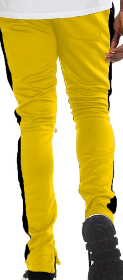 B09M6XCKDK PANTS Two-tone men's pants with zipper on the sides and adjustable drawstring with a unique quality and expandes different sizes