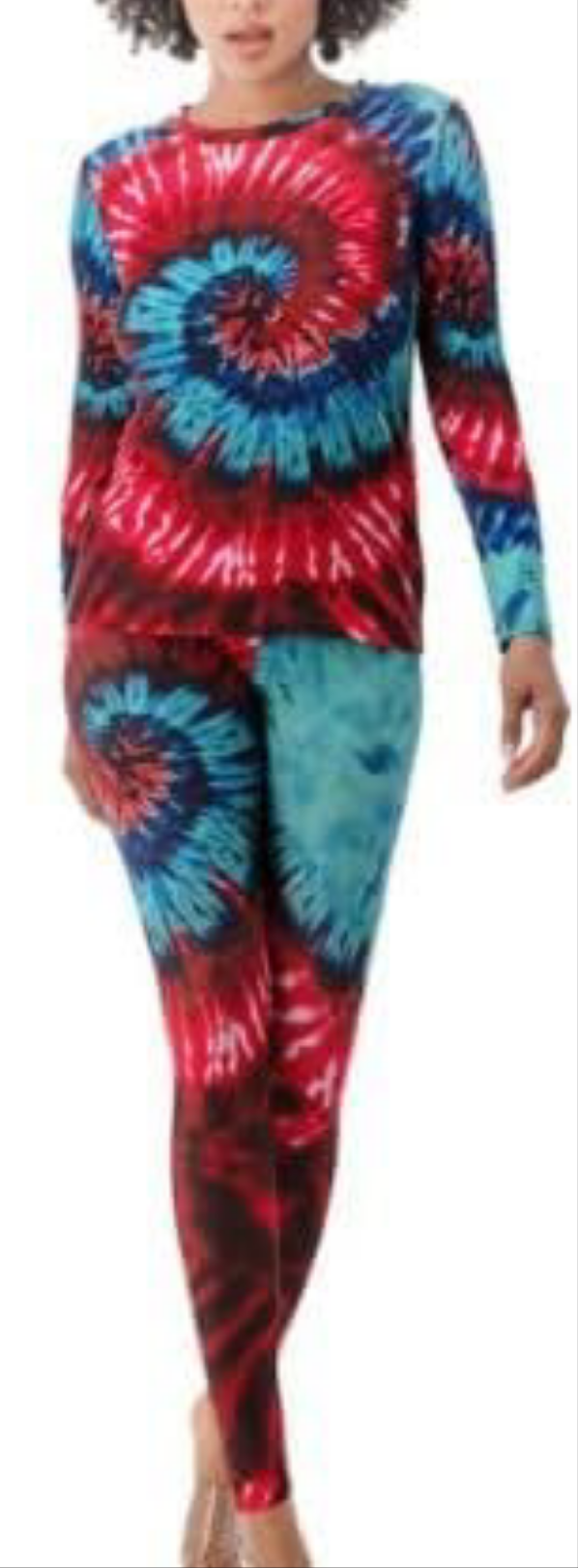 Two-piece combination of pants and long-sleeved sweater