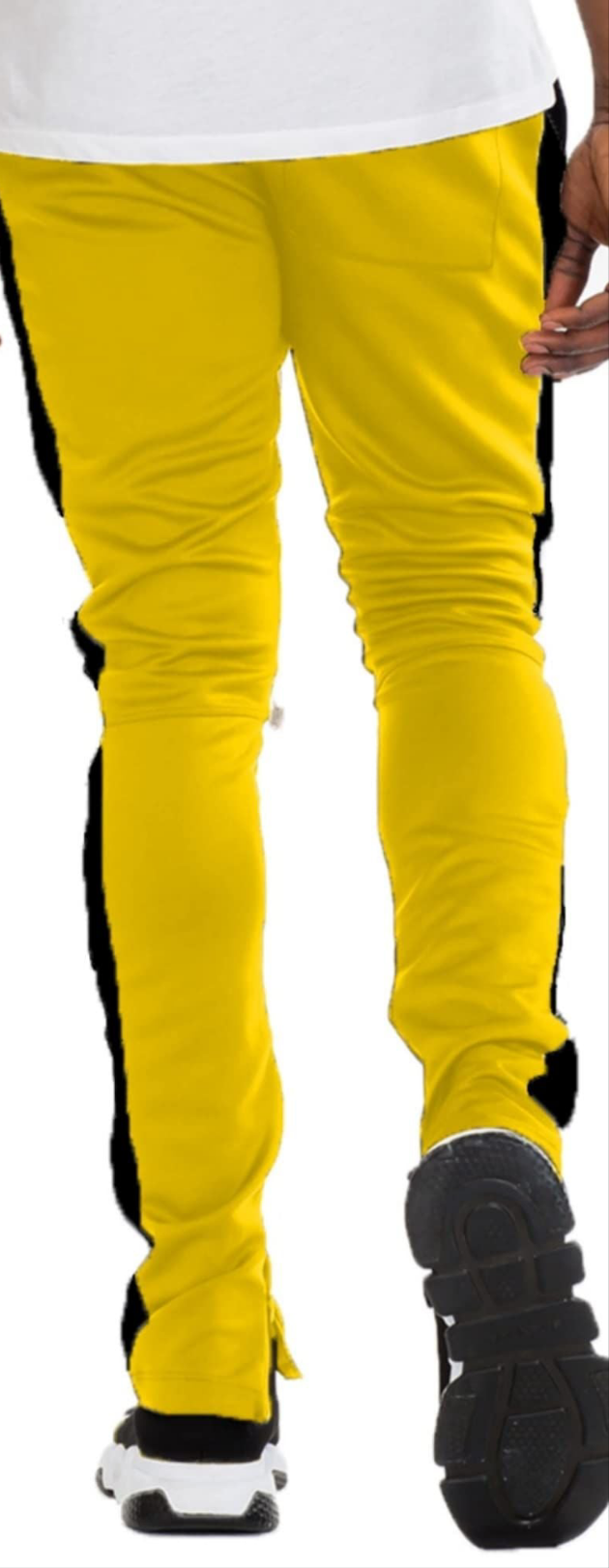 B09M6XCKDK PANTS Two-tone men's pants with zipper on the sides and adjustable drawstring with a unique quality and expandes different sizes