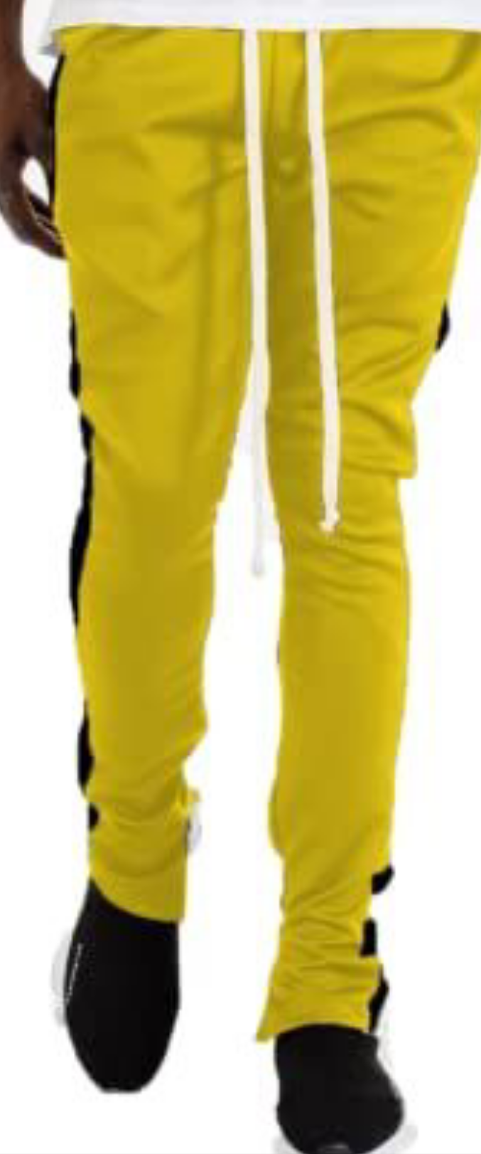 B09M6XCKDK PANTS Two-tone men's pants with zipper on the sides and adjustable drawstring with a unique quality and expandes different sizes