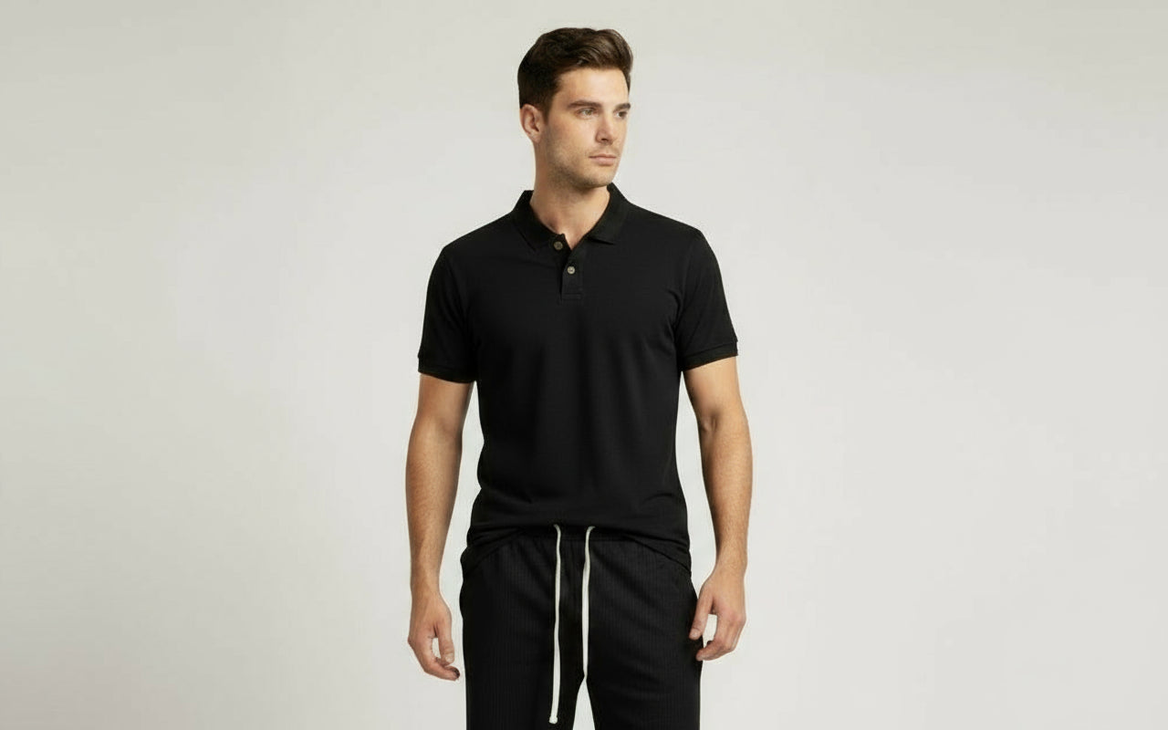 conjunto de dos piesa en negro para hombre