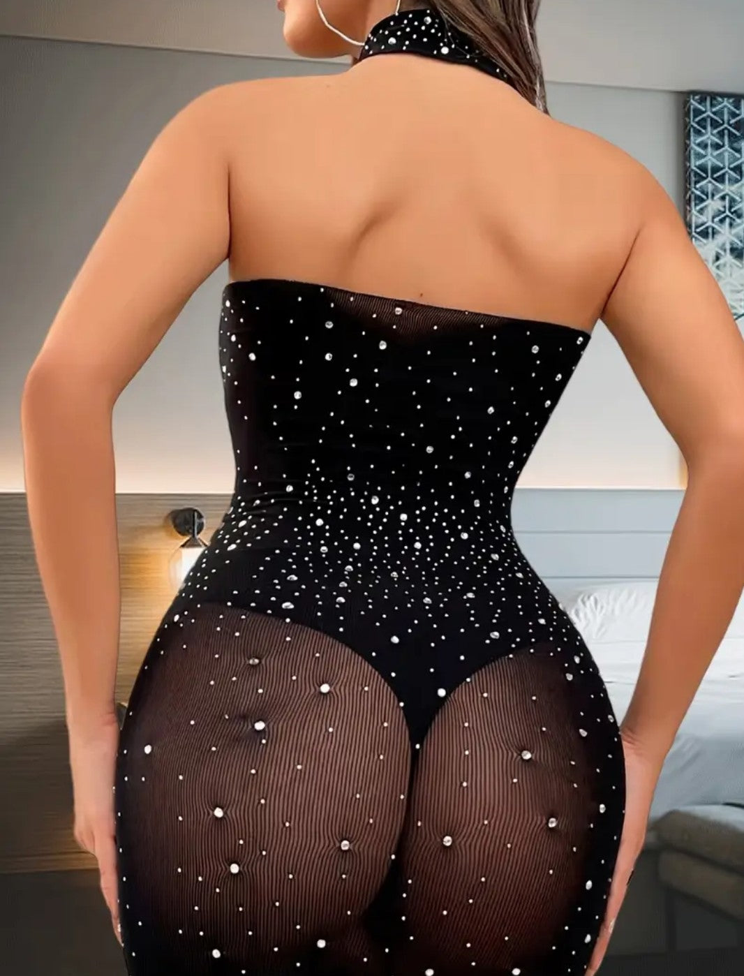 Vestido accesorio fishnet