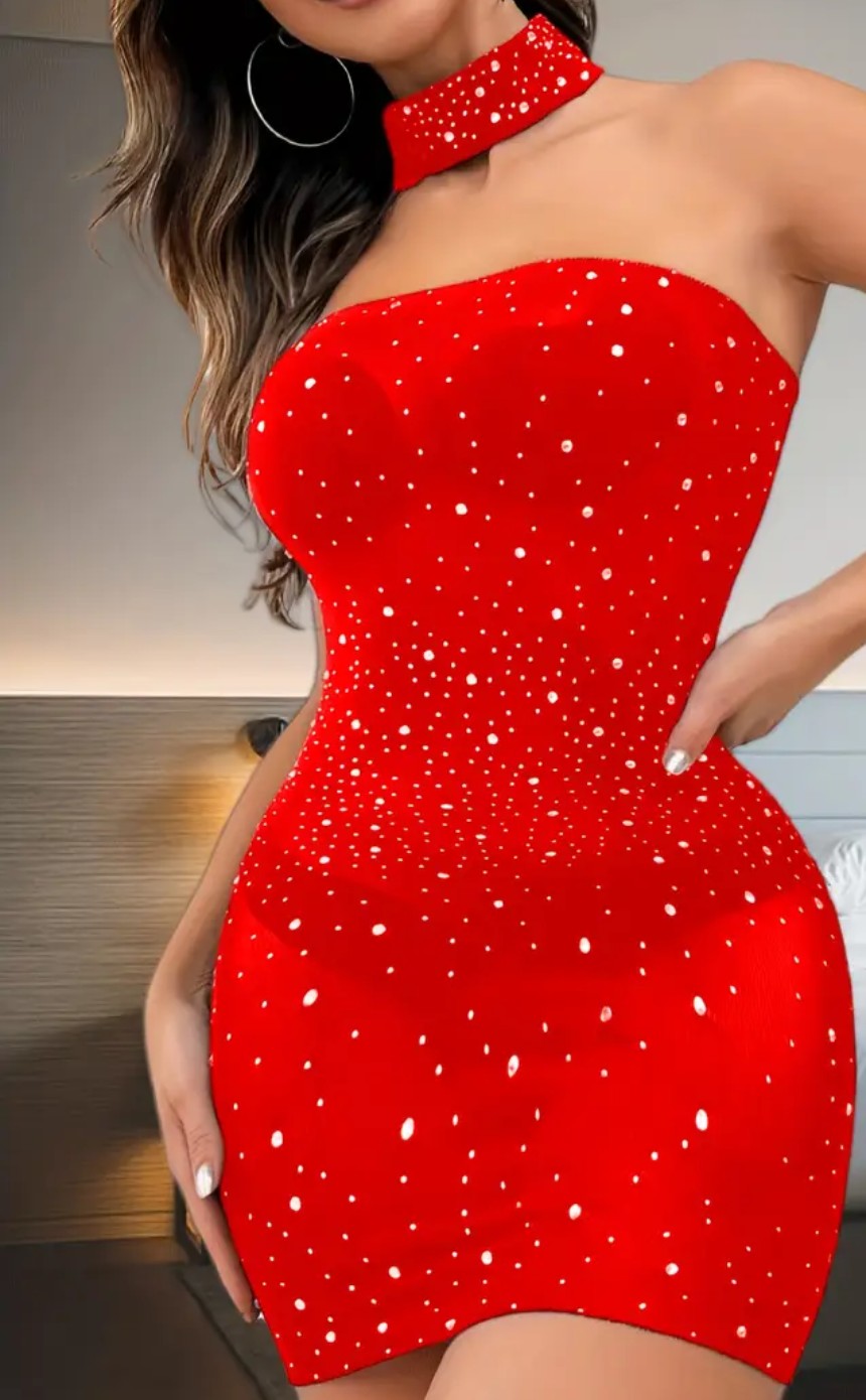 Vestido accesorio fishnet