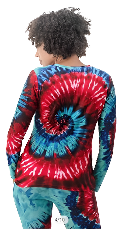 Two-piece combination of pants and long-sleeved sweater