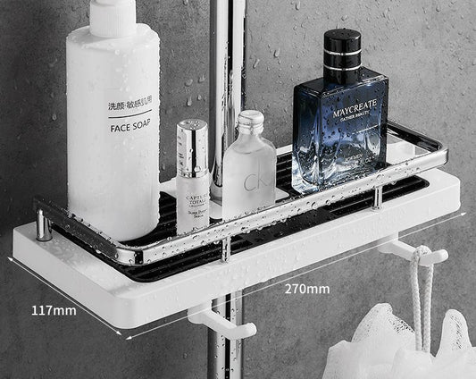 Rejilla para ducha, bandeja para baño, jabonera, soporte para jabón de baño, caja de almacenamiento