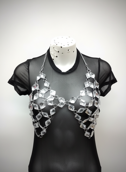 Collar Statement de Cristales Brillantes