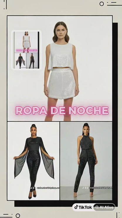 Yonsul black with silver design for parties