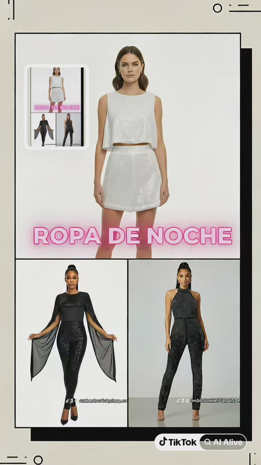 Yonsul black with silver design for parties