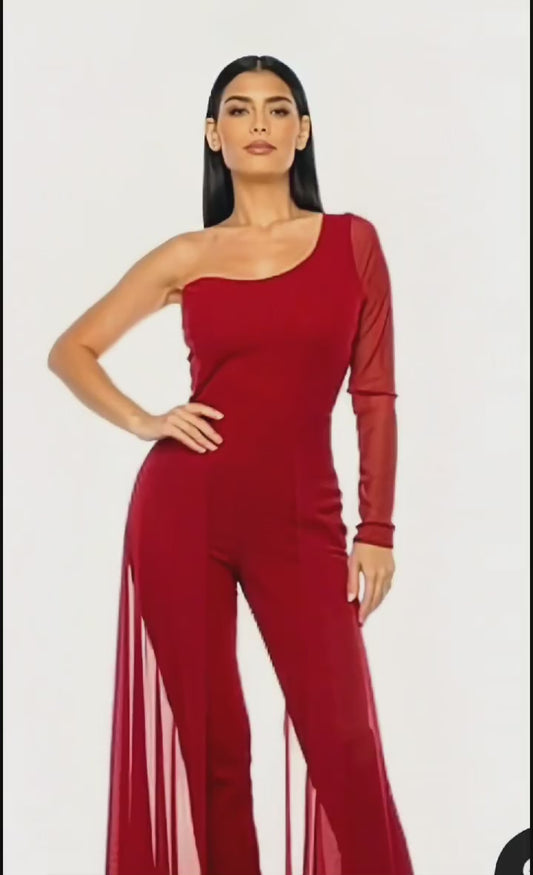 jumper/mesh wine red color