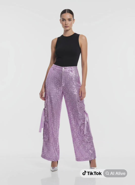 Cargo pants in bright colors