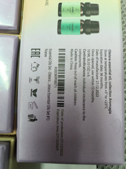 B0DZV3NHZX Essential Oils Set Buy Pure Aroma - Top 6 Aromaterapia Oils Gift Seis Pack, 10ml (Eucalyptus, Lavender, Lemongrass, Sweet Orange, Peppermint, Tea Tree)