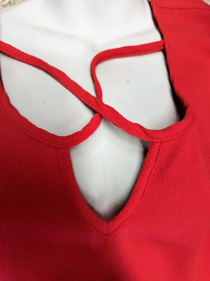 plus size red blouse