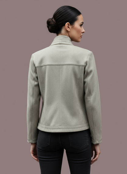 Formal wear blazer in combination with yes but on the sides 2