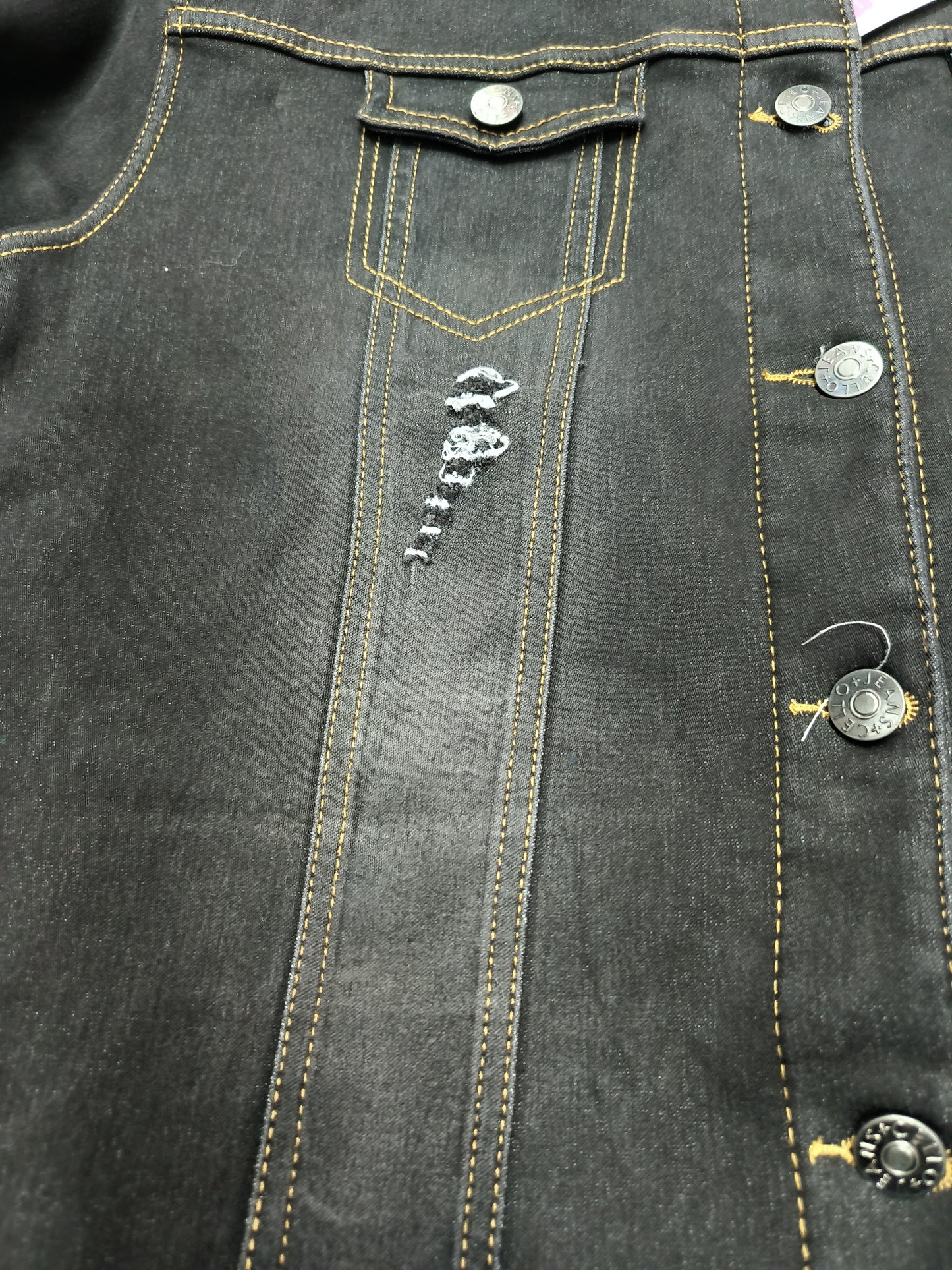 Denim jacket with wool lining for the cold