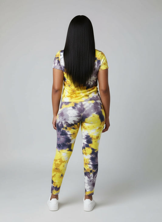 Two-piece set: pants and blouse in multiple colors