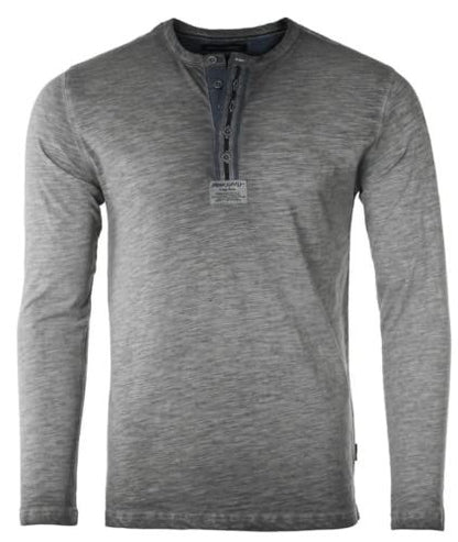 SUÉTER DE MANGA LARGA EN COLOR GRIS