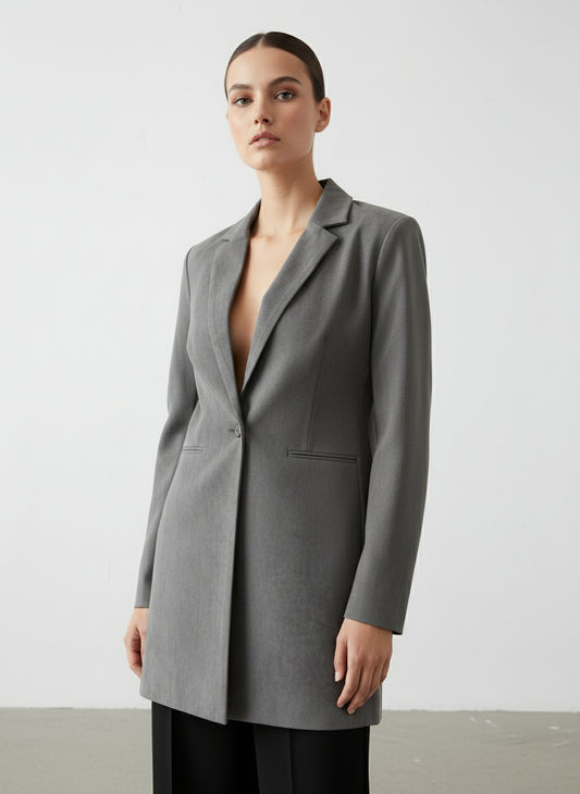 Formal wear blazer in combination with yes but on the sides 3