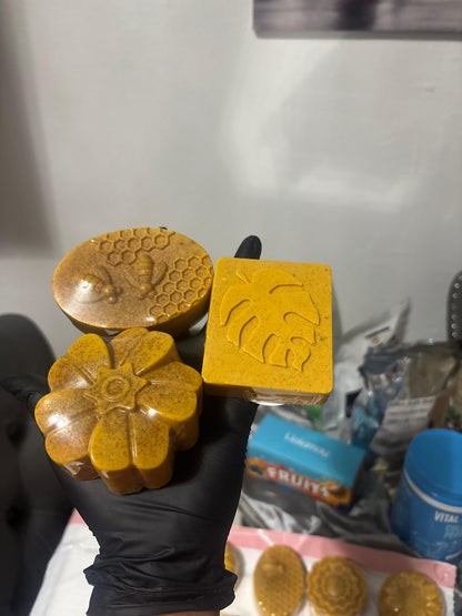 Handmade natural turmeric soap for face blemishes #1