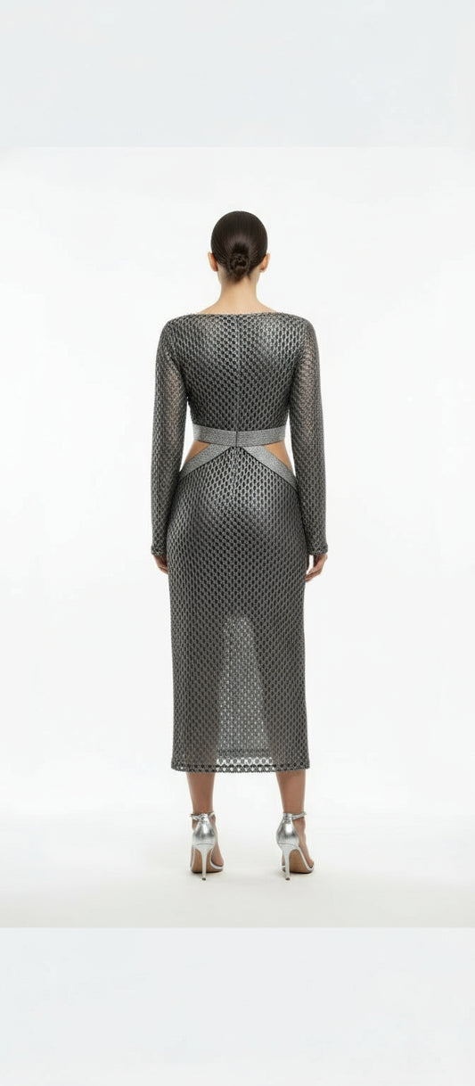 Dress Silver with gray