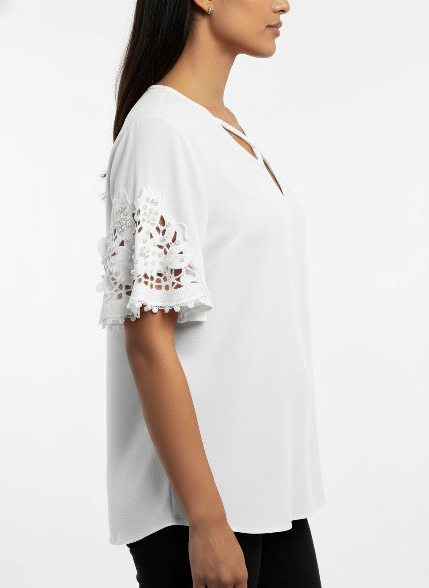 plus size red blouse