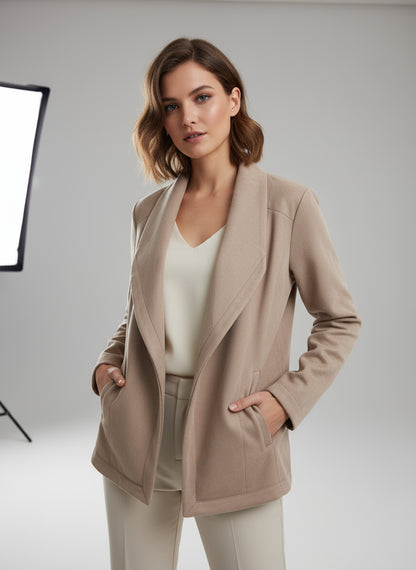 Formal wear blazer in combination with yes but on the sides 2