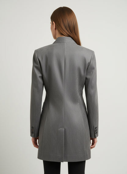 Formal wear blazer in combination with yes but on the sides 3