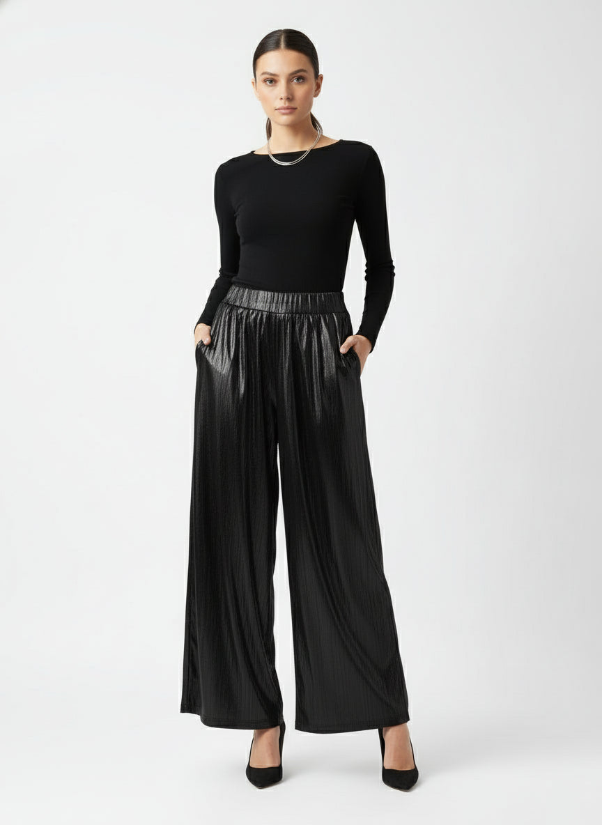 Dress pants in metallic colors