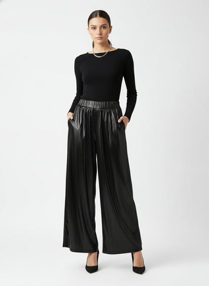 Dress pants in metallic colors