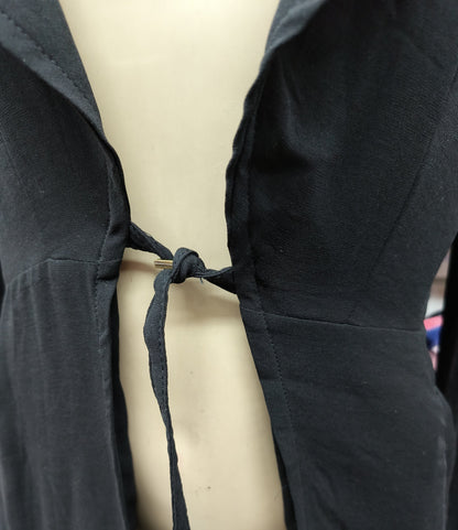 Blazer in solid black