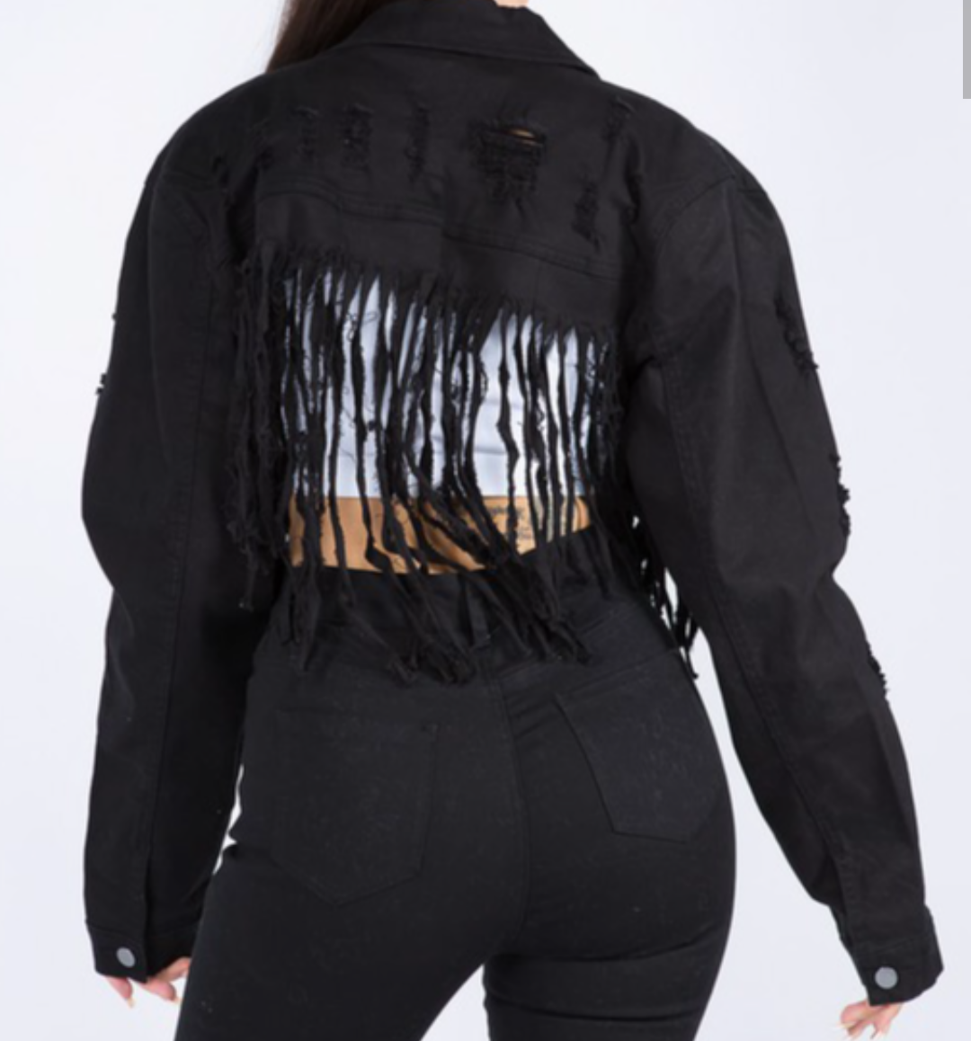 jacket in jean white.