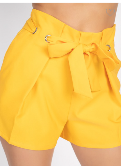 ladies suit pants fashion shorts YELOOW