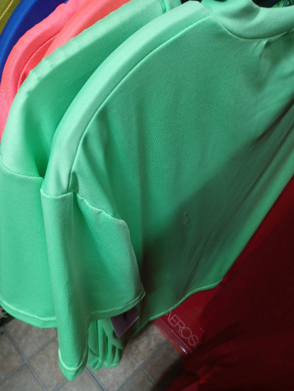 SWEATER AND CAPRI IN BRIGHT COLORS