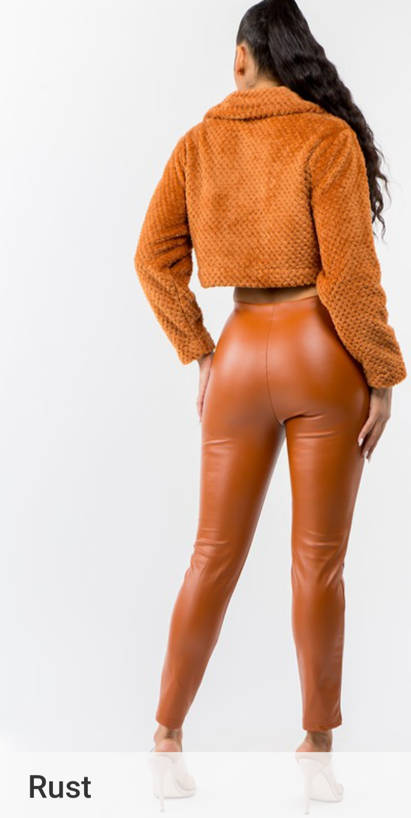 JACKET TEDDY BEAR STYLE CROPPED JACKET